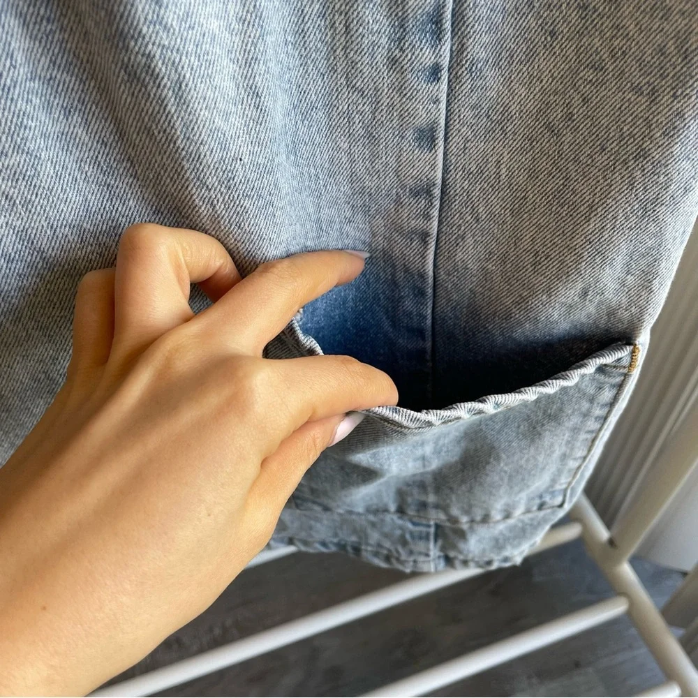 Aus Brand Seed Heritage Teen Denim Mini Dress with Pockets - Picture 6 of 10